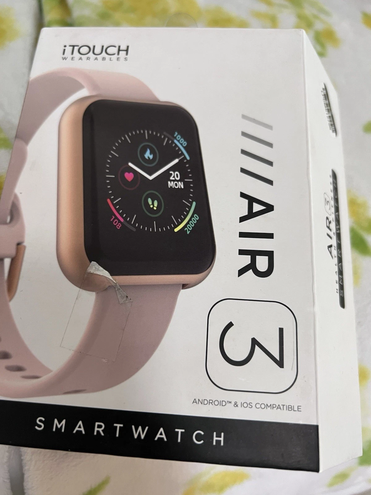 iTOUCH Air 3 Smartwatch Fitness Tracker with Heart Rate Tracker, Step Counter...