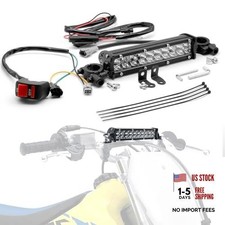 Dirt Bike Light Bar, 60W 2500LM Motorcycle Headlight Bar Kit Switch