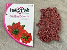 Heartfelt Creations Sparkling Poinsettia Stamp