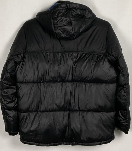 Hawke & Co NWT Mens HK Heat Performance Puffer Jacket XL Black Hood Nylon New - Picture 4 of 17