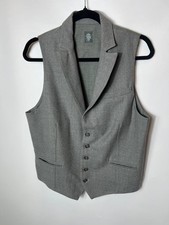 Vintage luxury Eleventy Button up Sleeveless Gray Vest Size M