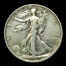 1929-S 50C Walking Liberty Half Dollar- Choice VF -SMH 1241