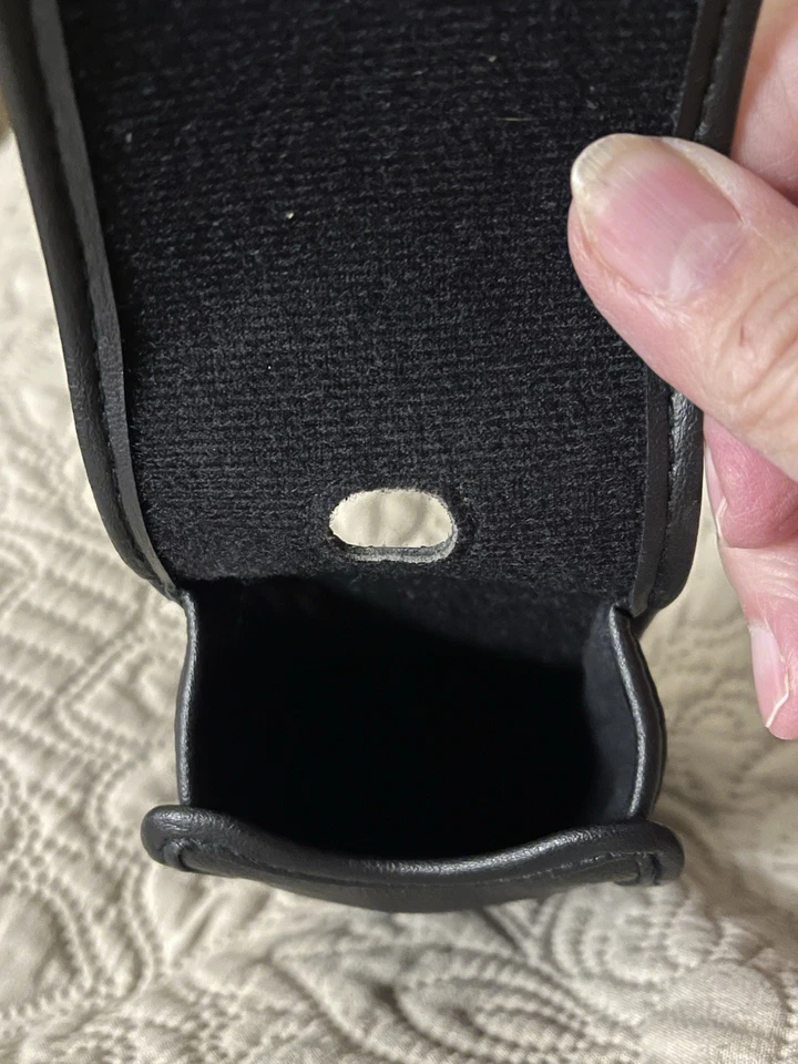 Original Olympus Stylus Zoom DLX Deluxe 35 mm Cuero Cámara Estuche Solo Negro Foto 4 de 4