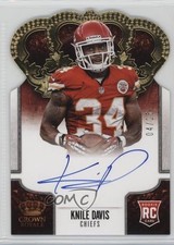 2013 Panini Crown Royale Gold Die-Cut Signatures 4/25 Knile Davis #219 Auto 0c2