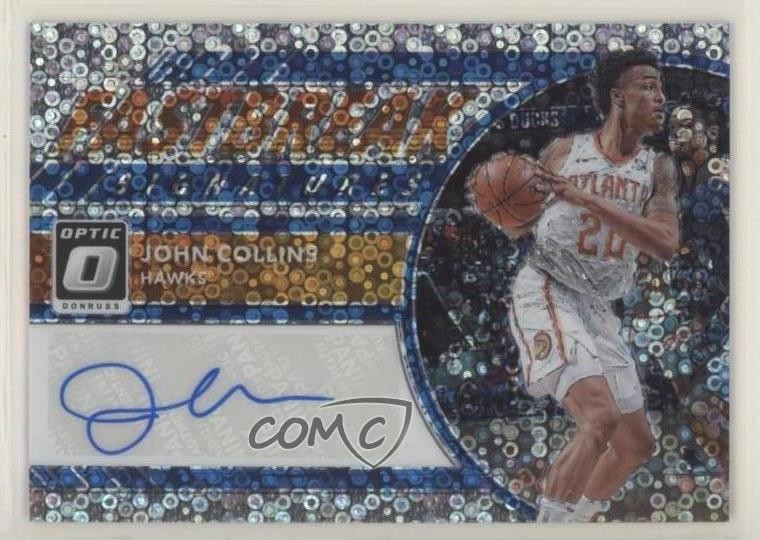 2017-18 Panini Donruss Optic Fast Break Signatures John Collins #FB-JCL Auto 5xx