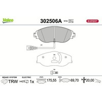 1X Bremsbelagsatz, Scheibenbremse Valeo 302506A Passend FüR Audi Seat Skoda