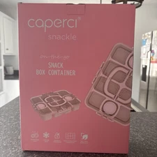 Caperci Snack Box Container with Leak-Resistant Lid & Locking Clips