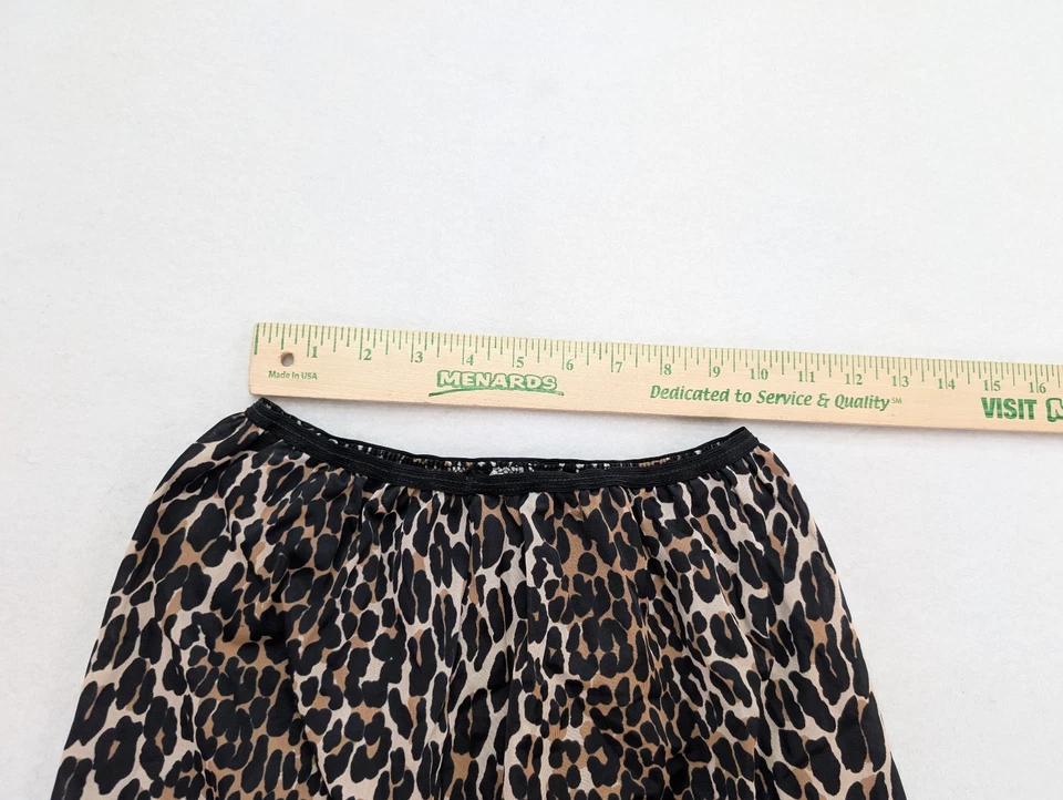 Media falda lencería de nailon Tokay vintage sin cordones talla L animal leopardo guepardo Foto 3 de 4