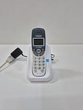 VTech CS6114 DECT 6.0 Cordless Phon ID/Call,White/Grey 3.50 x 3.50 x 7.00 Inches