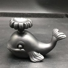 Natural Resin Whale Stand Base For Crystal Sphere Ball Healing Decoration 1Pc