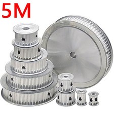 5M 10-100 Zähne Riemenscheibe Zahnrad Kein Schritt für 15mm Breite Zahnriemen