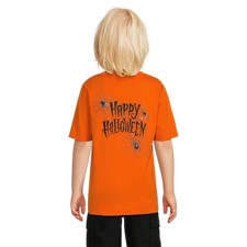 NWT Wonder Nation S/S Happy Halloween Boy's Spiderweb T-Shirt Orange XXL 18 