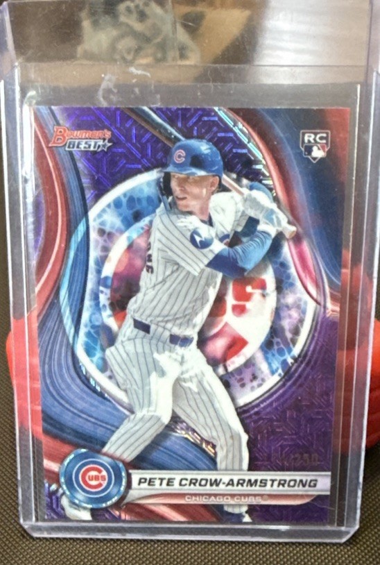 2024 Bowman's Best - Pete Crow-Armstrong #17 Chicago Cubs - RC Purple Mojo /250