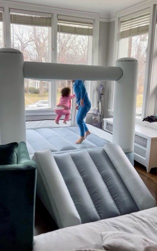 SMOL Portable Inflatable Bounce House +Slide +Electric Blower +Travel Bag