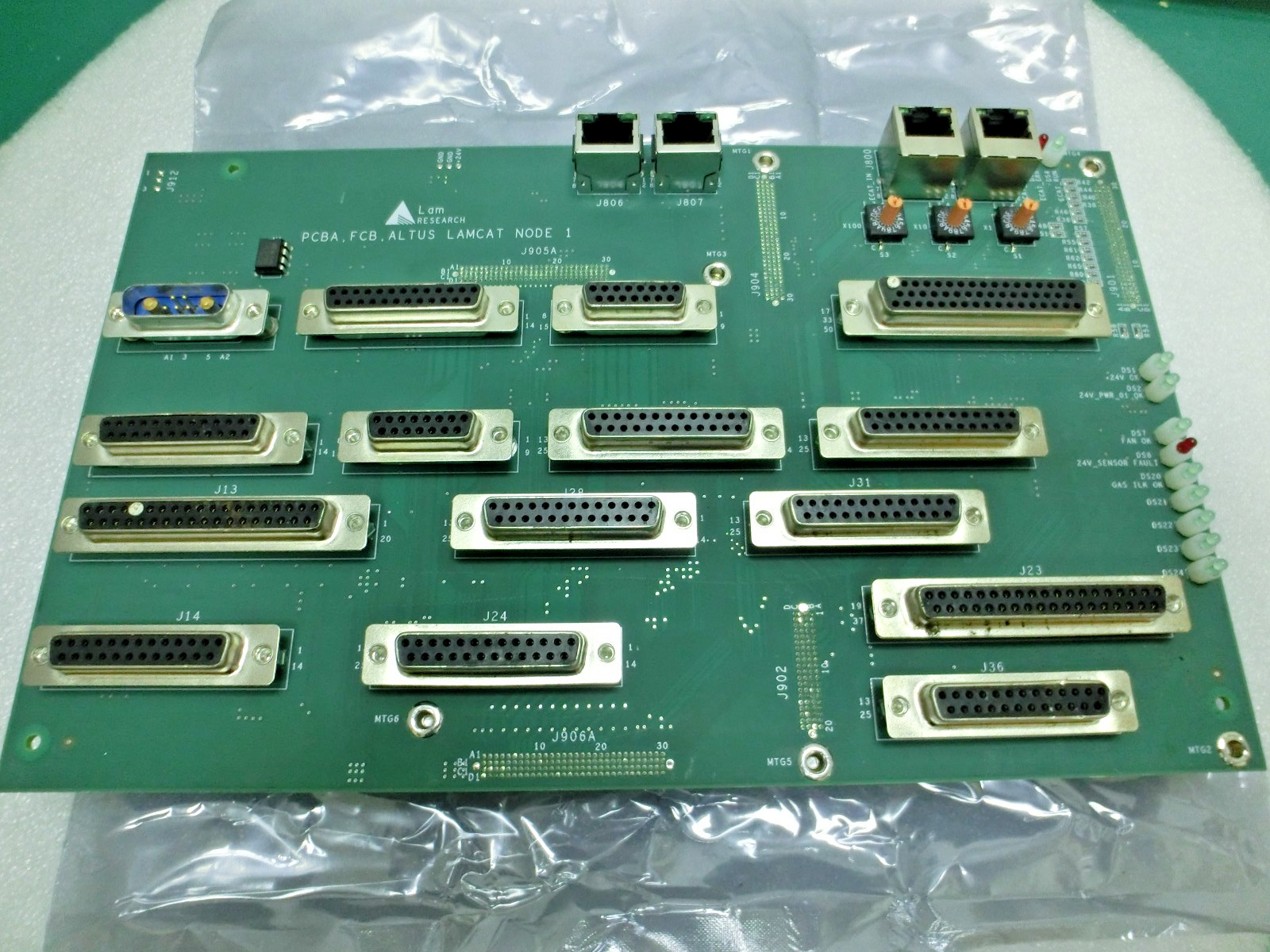 Lam Research 810-246617-101 Rev A Pcba,FCB,ALTUS,LAMCAT Node 1 Board,Use,US+9735