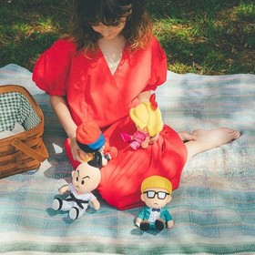 MOTHER Earth Bound Plush Chosen Four Set Hobonichi Project game Famicom Ness