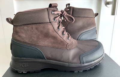 NEW Men's UGG Emmett Duck Boots Brown Waterproof Leather Size 13