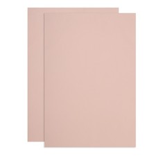 2Pcs Full Grain Leather Sheet 11.8" x 7.8" Natural Leather Pieces, Pink