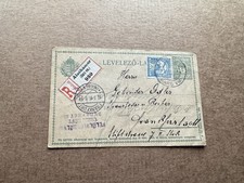 Hungary 1916 Uprated Postal Card to Germany +Reg #959 +Alsohamor to Frankfurt