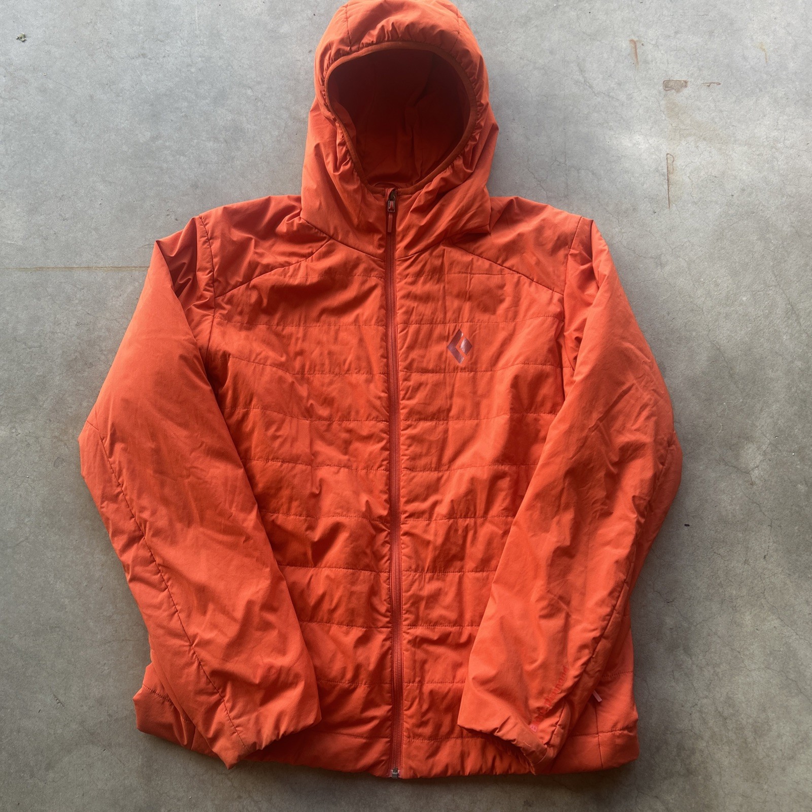 BLACK DIAMOND Men's Quilted First Light Stretch Hoody Jacket XL - Orange