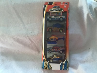MATCHBOX HERO CITY 5 PACK GIFT SET - '' LAW PROFORCEMENT '' (USA ISSUE) UNGEÖFFNET