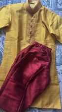 Party outwear Indian Red And yellow Young Boys 8/10 Set