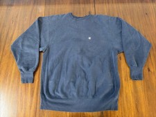 Champion Blue Embroidered Reverse Weave Sweatshirt XXL Vintage 90s