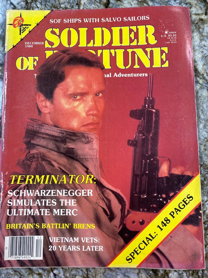 4 Soldier Of Fortune 1984 Magazines Jun Dec, Sept, Nov, Dec(w/Schwarzenegger!!) Foto 2 de 4
