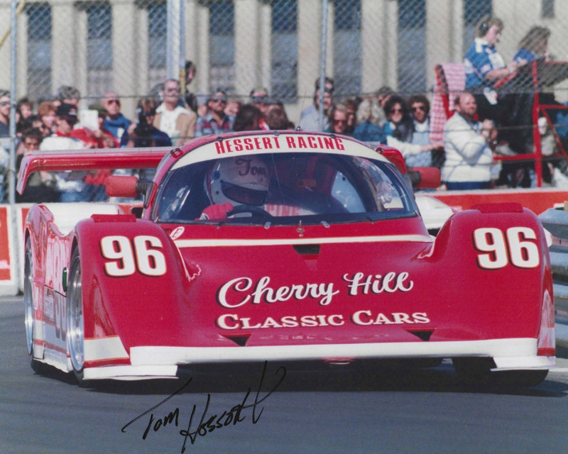 Autographed Tom Hessert IMSA Racing   Photograph