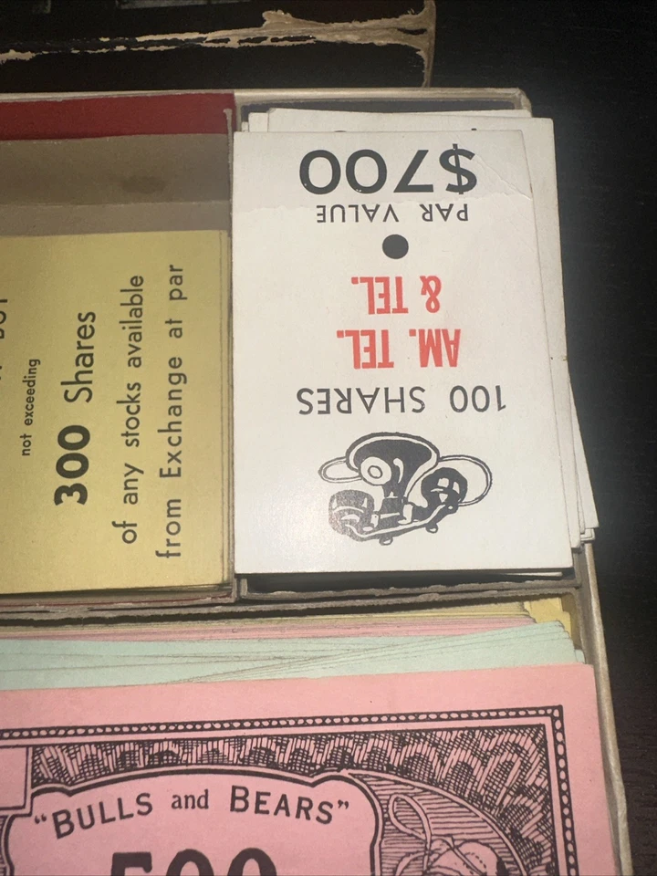 帕克兄弟公牛和熊证券交易所棋盘游戏大富翁罕见 — 第 3/4 张图片