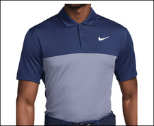 Nike Men's Dri-Fit Victory Golf Polo Shirt Color-Block FQ1114-410 Size S
