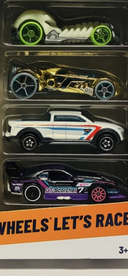 Nuevo Hot Wheels Netflix Let's Race (paquete de 8) GT Scorcher en el paquete de 8. Foto 2 de 4