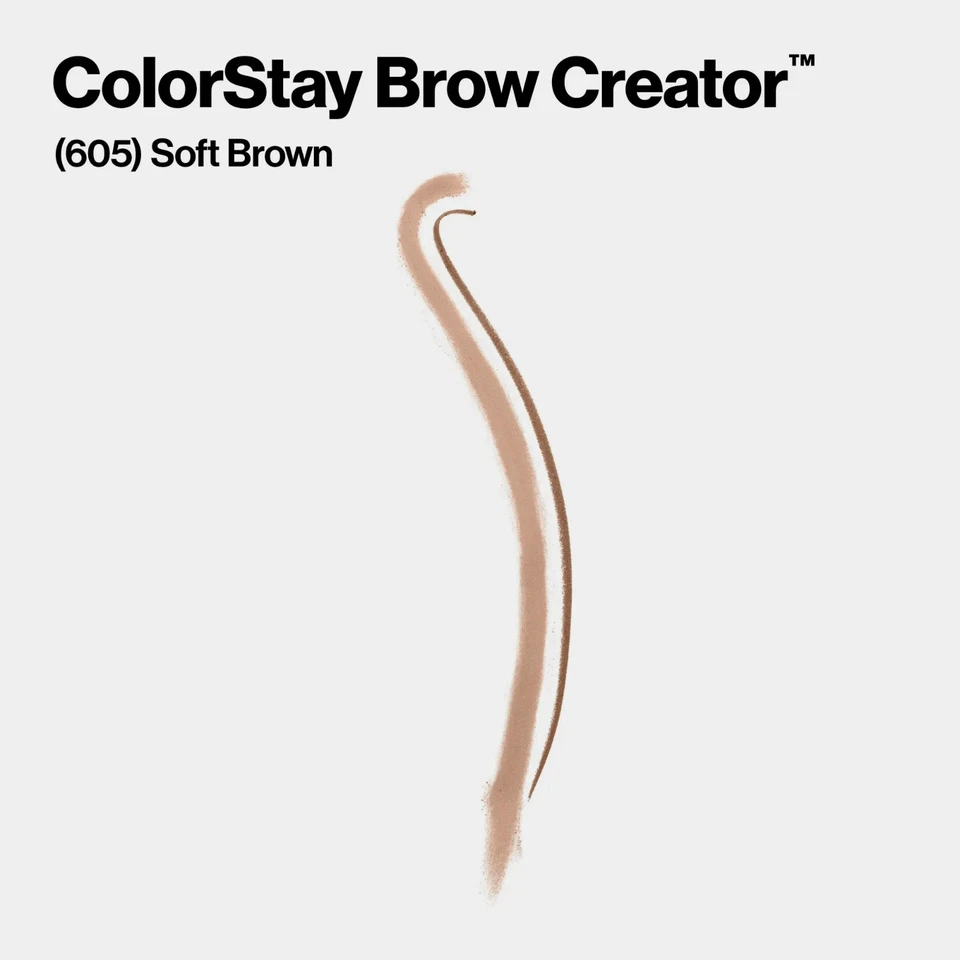 Revlon ColorStay Brow Creator Eyebrow Color Pencil, 605 Soft Brown, 0.003 oz - Image 2 of 2