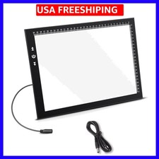A4 LED Artist tracing Light Box Copy Table, Adjustable High Brightness Light ...