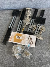 16" Sliding Hidden Door Track Set - Smooth Gliding Pocket Door Hardware (2)