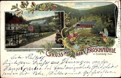 Ak Eisenberg in Thüringen, Froschmühle im Mühltal - 10578735