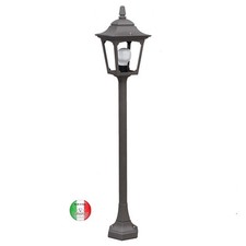 Lampione alluminio H 97 cm lanterna piccola Maiori MA241.E11 Italy