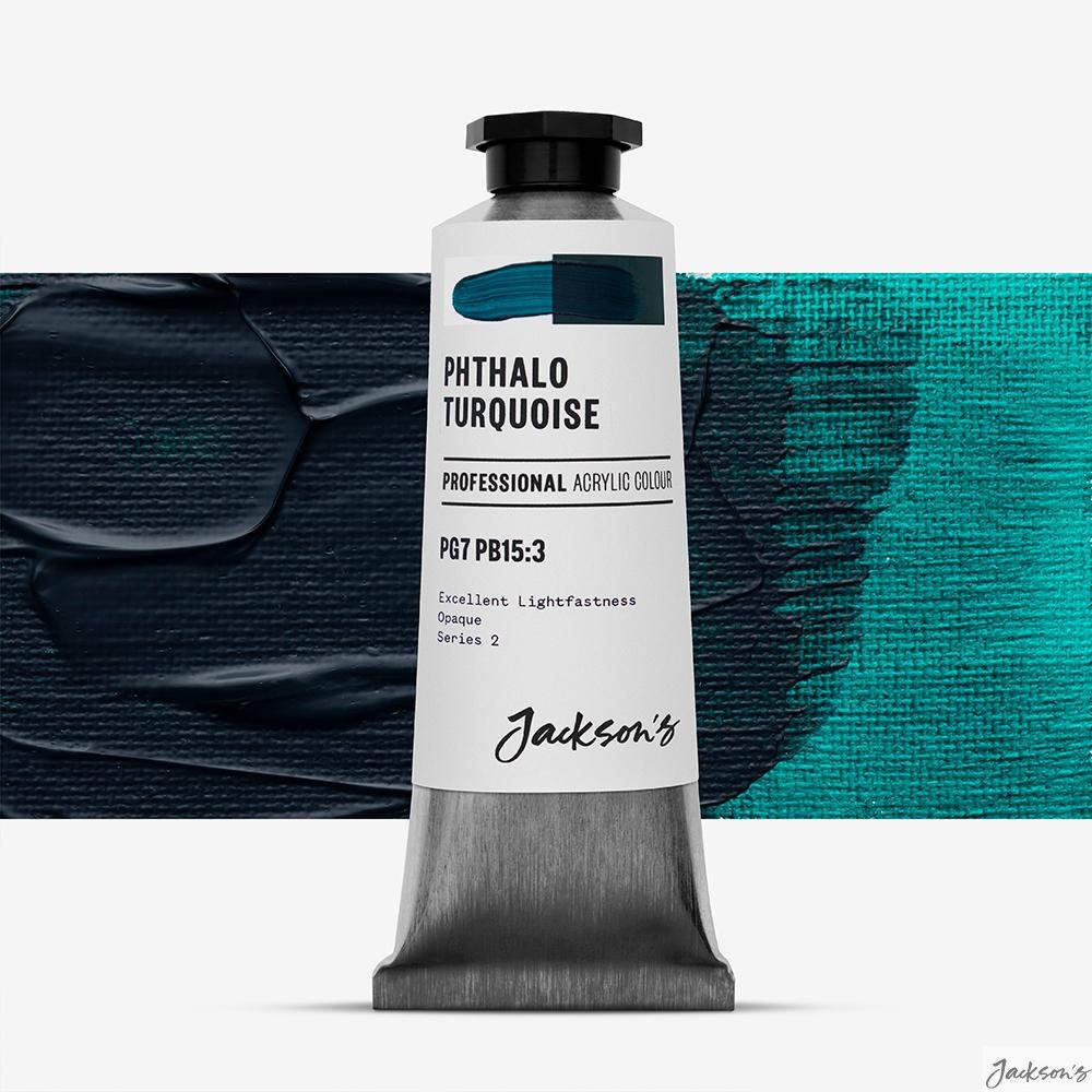 Jackson's : Professional Acrylic Paint : 60ml : Phthalo Turquoise : Tube of O...