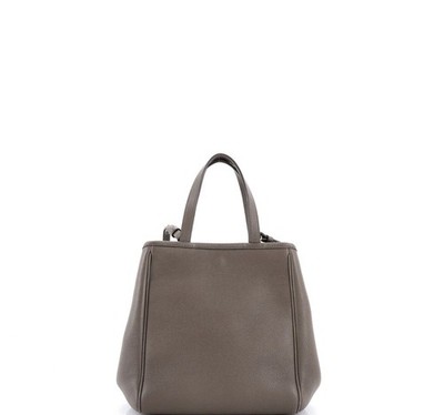 CELINE Cabas Tote Small Neutral/Gray Leather