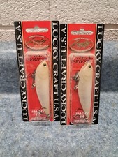 2 Vintage LUCKY CRAFT Sammy 85 (7/16oz) 3 1/4" Walking Topwater Glass Rattles!!!