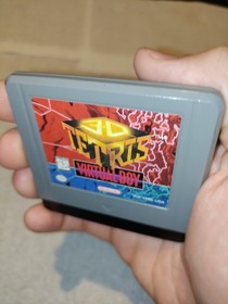 3-D Tetris Game + Manual + Dust Cover (Nintendo Virtual Boy) Authentic, Mint