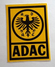Werbe-Aufkleber ADAC Club Mitglied Plakette 80er außenklebend 8x6 cm Oldtimer