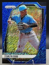 2025 Panini Prizm FOTL - Starlyn Caba Blue Shimmer Prizm /15 (RC) #19 Miami