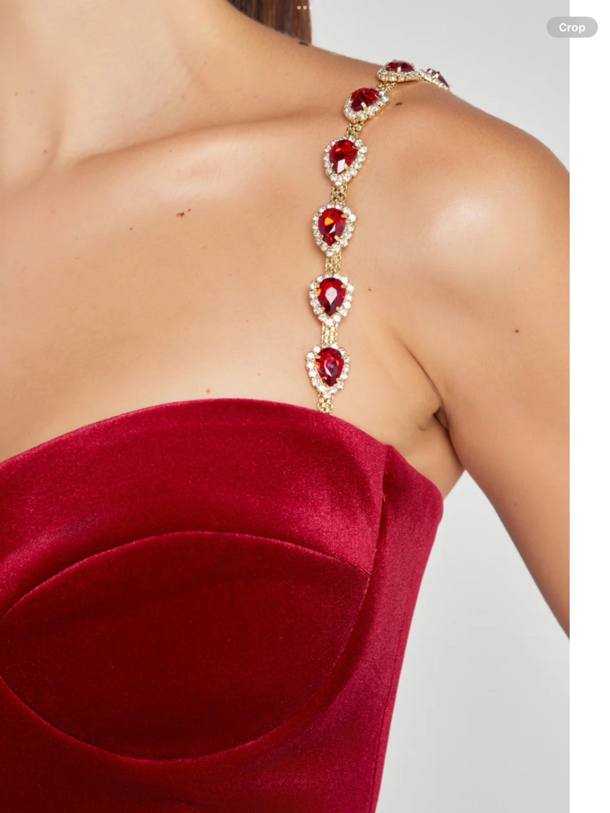 Nadine Merabi Harley Red Velvet Belted Jumpsuit Sz XS AUTHENTIC NWT image 6