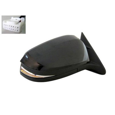 New Premium Passenger Side Door Mirror Power Heated Textured 879100E153