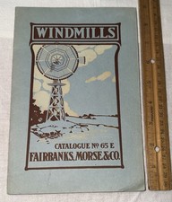 ANTIQUE FAIRBANKS MORSE WINDMILLS CATALOG No65 FARM WOOD BLADE BROCHURE BOOK