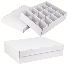 2 Pack Trading Card Storage Box, Holds 4000+Sports Card Organizer for Protect...