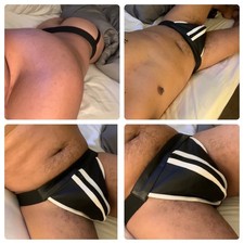 Lot de 2 slips en cuir noir