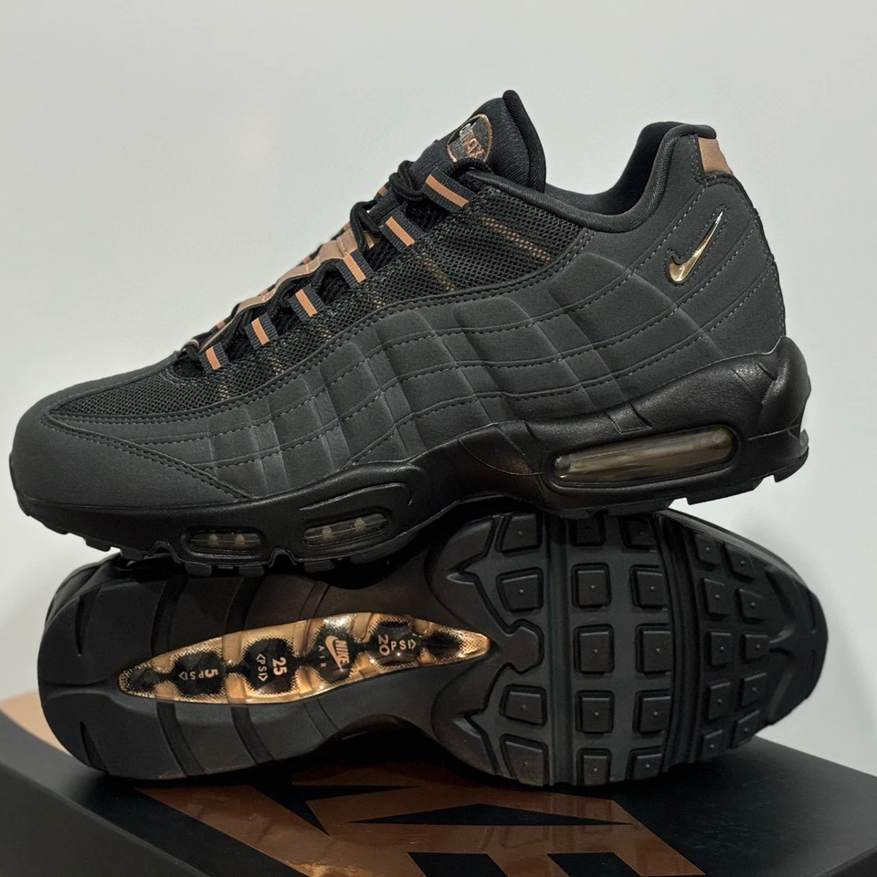 Nike Air Max 95 OG Retro 'Black Copper' comfortable Men's Shoes - Image 3 of 4