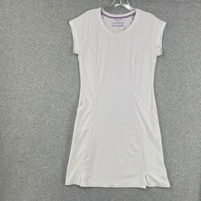 Avalanche Dress Womens Small White Athletic Tennis Pockets Minimalist Sporty